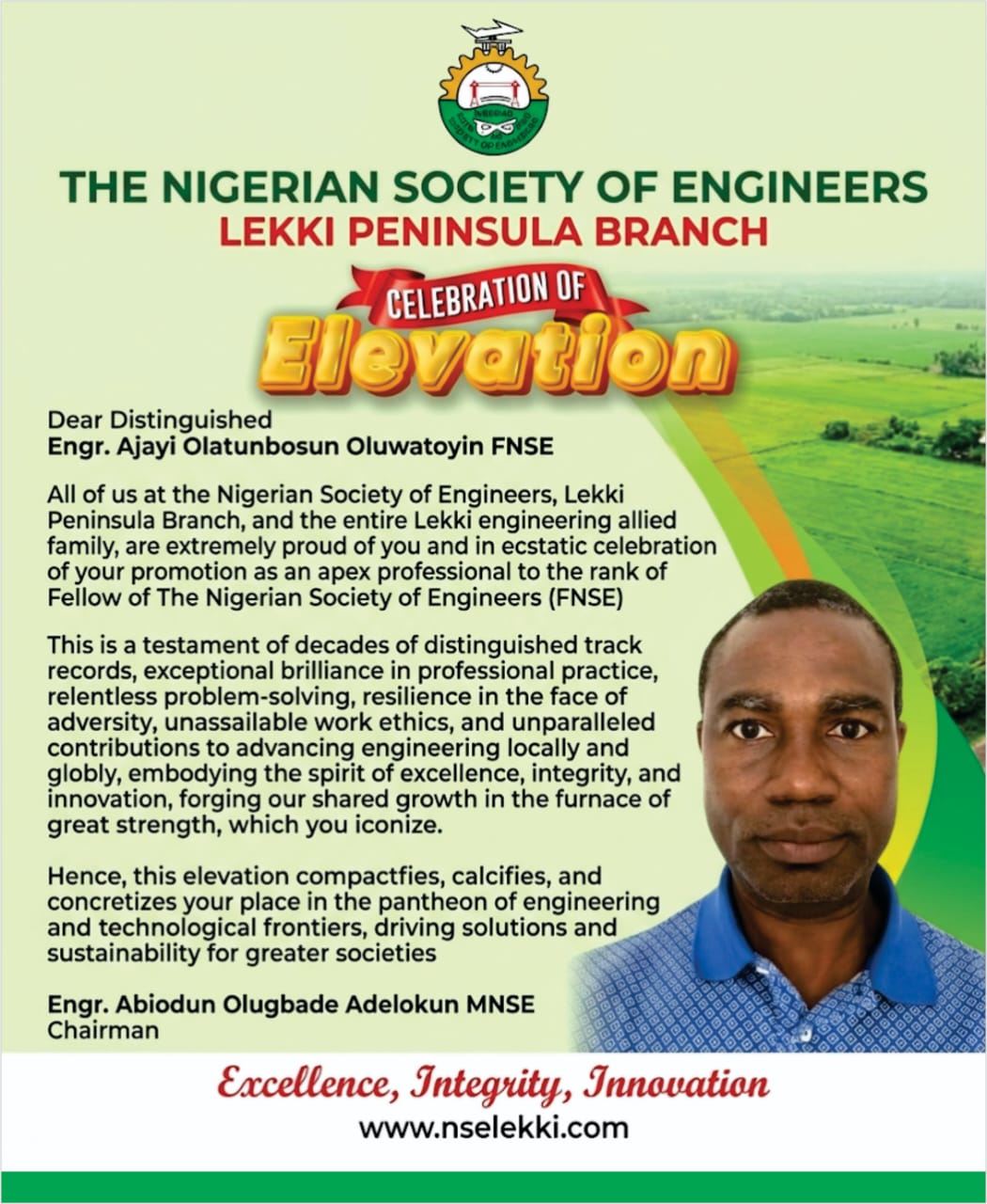 Engr Ajayi Olatunbosun